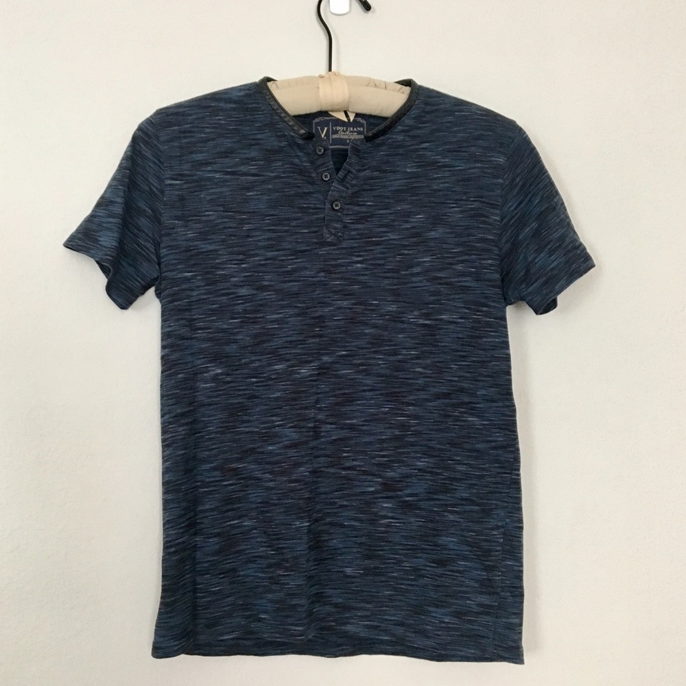 V. Dot Couture Men's Blue Shirt
